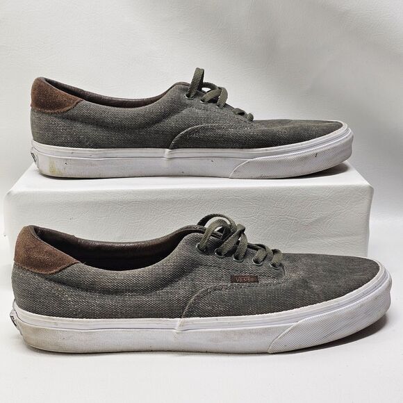 Vans Canvas Sneakers Women’s 13 – Gray Suede Heel Casual Skate Shoes Vietnam - Picture 4 of 8